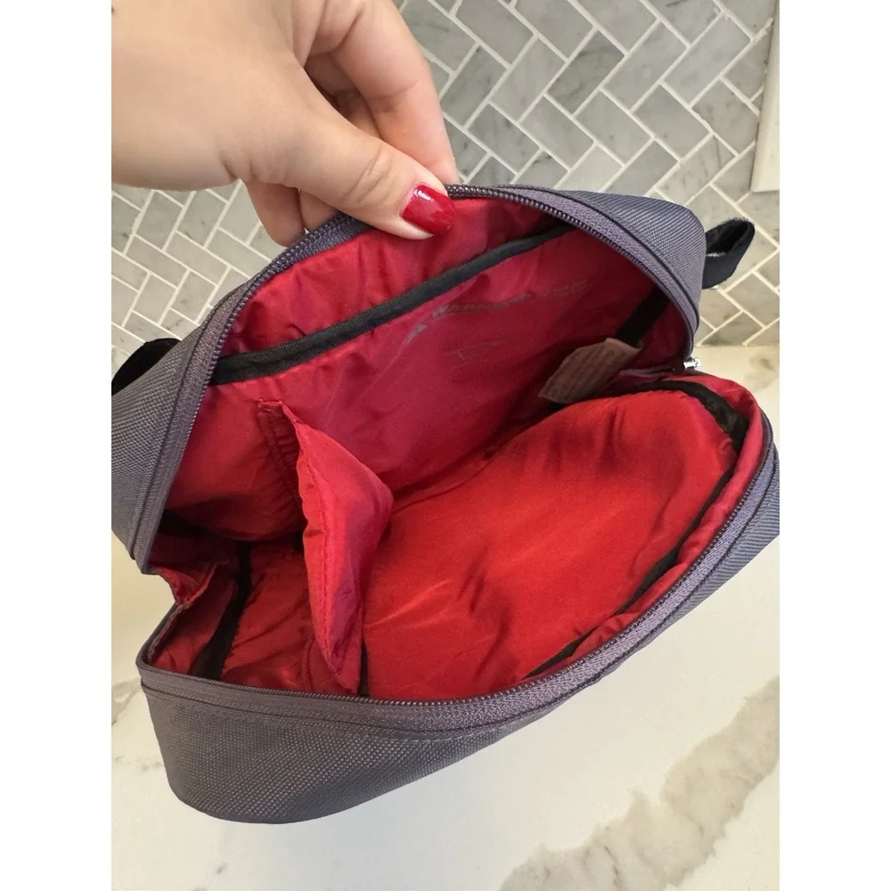 Maclaren Stroller Organizer Bag Gray Red Insulated Bottle Holder Universal Fit